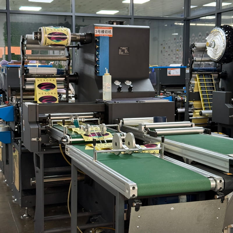 Rotary die-cutting machine for custom industrial label converting at Tianyue