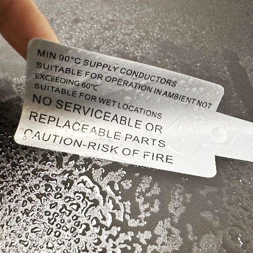 UL 969 marking and labeling application on industrial electrical equipment